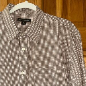 Express Design Studio Brown/White Dot Shirt